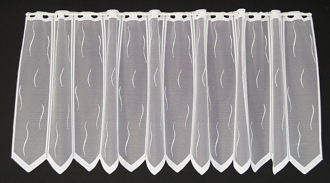 Gardinen Kranzusch Scheibengardine mit kleinem Wellenmuster, günstig online kaufen