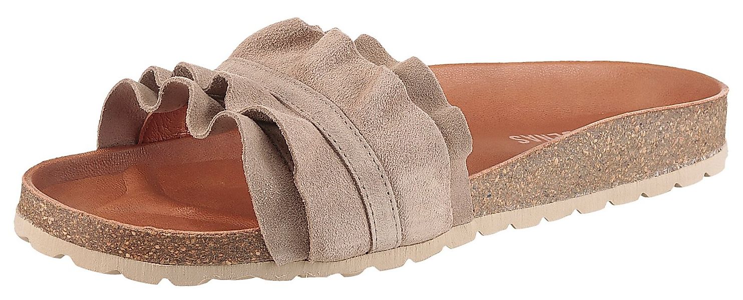 VERBENAS Rocio Roda Pantolette Sommerschuh, Flat mit geschwungenen Laschens günstig online kaufen