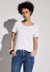 STREET ONE V-Shirt mit abgerundetem V-Ausschnitt günstig online kaufen
