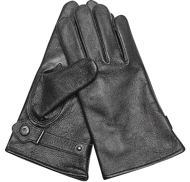 Mil-Tec Lederhandschuhe Bundeswehr Lederhandschuhe gefüttert schwarz Gefütt günstig online kaufen