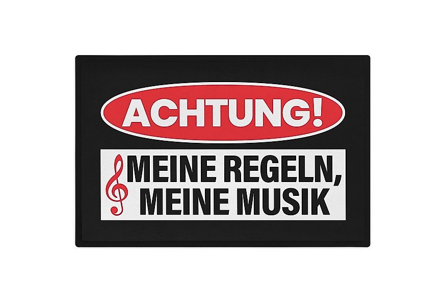 Trendation Fußmatte Lustige Fußmatte mit Spruch Achtung Meine Regeln Meine günstig online kaufen