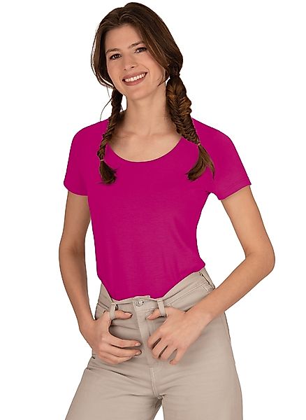 Trigema T-Shirt "TRIGEMA Rundhalsshirt aus Viskose" 1 Stk. günstig online kaufen