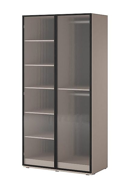 Compleo Kleiderschrank mit Fronten gefräst und 2x Kleiderstange, Modern des günstig online kaufen