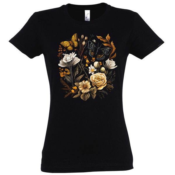 Youth Designz Print-Shirt Flowers Botanic Damen günstig online kaufen