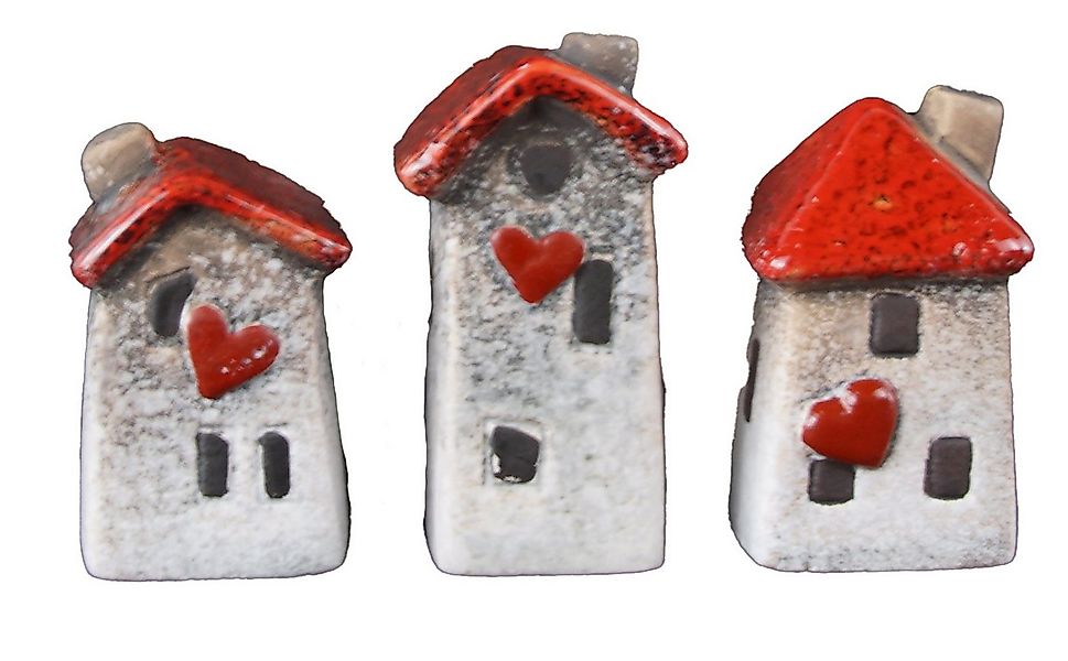 Posiwio Dekofigur Winterliche Häuschen - 3er Set (3 St., 3-tlg) günstig online kaufen