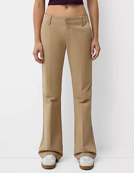 Bershka Chinohose Mit Schlag Damen 32 Camel günstig online kaufen