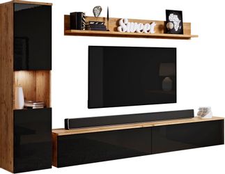 INOSIGN Wohnwand PARIS, Vitrine Türanschlag links/rechts günstig online kaufen