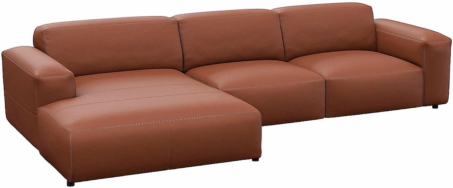 FLEXLUX Ecksofa »Lucera bequem und komfortabel durch hochwertigen Sitzaufba günstig online kaufen