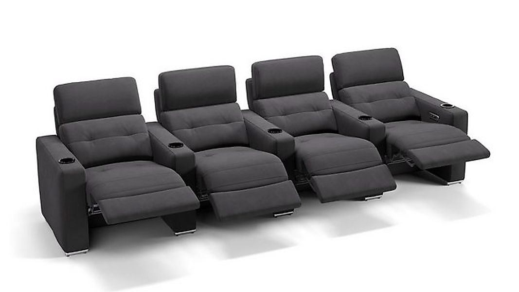 Sofanella 4-Sitzer Stoff BARI, Heimkinosofa, Kinocouch, Funktionssofa, Kino günstig online kaufen