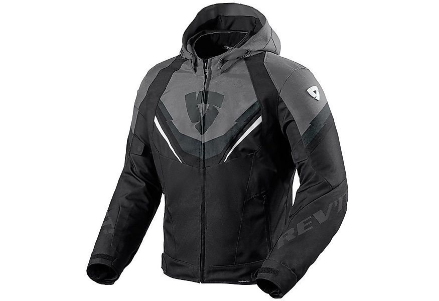 Revit Motorradjacke Revit Quantum 3 H2O Textiljacke Schwarz / Grau atmungsa günstig online kaufen