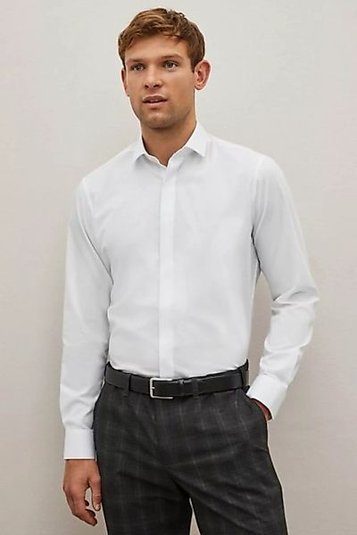 Next Langarmhemd Slim Fit Hemd mit Sportmanschetten (1-tlg) günstig online kaufen