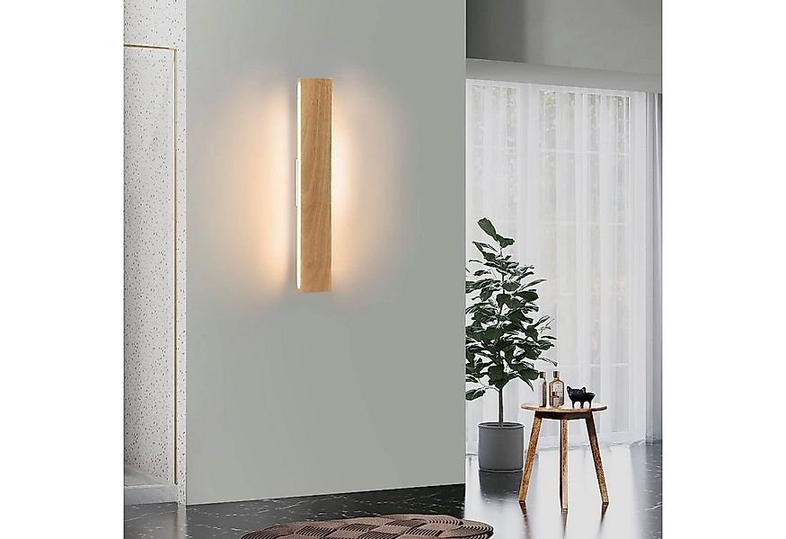 Nettlife LED Wandleuchte Indoor Wandleuchte-52 cm Holz Moderne, 300° Drehba günstig online kaufen