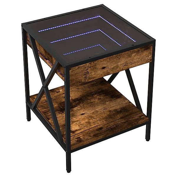 vidaXL Couchtisch Couchtisch mit Infinity-LED Räuchereiche günstig online kaufen
