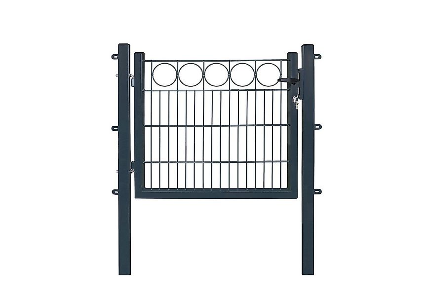 Arvotec Gartentor mit Zierleiste "Ring" BxH: 100 x 80/100/120cm UV-& witter günstig online kaufen