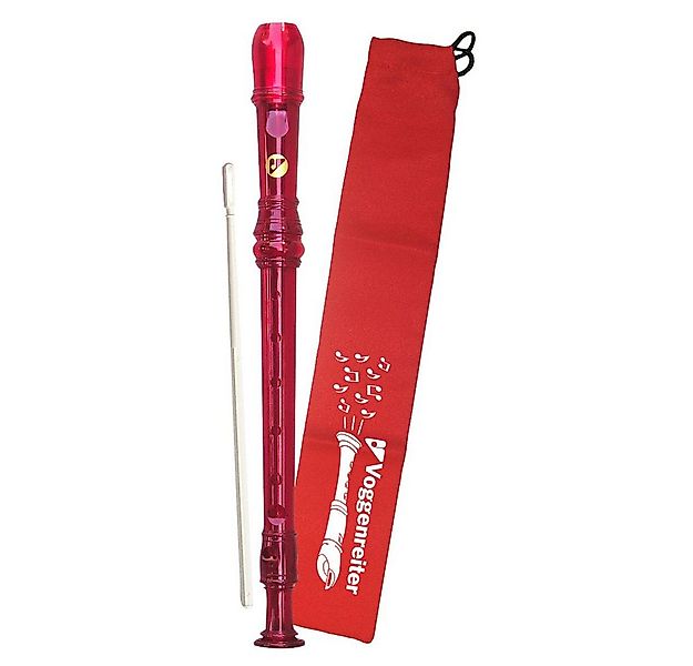 Voggenreiter Spielzeug-Musikinstrument Voggy's Blockflöte - rot - barocke G günstig online kaufen