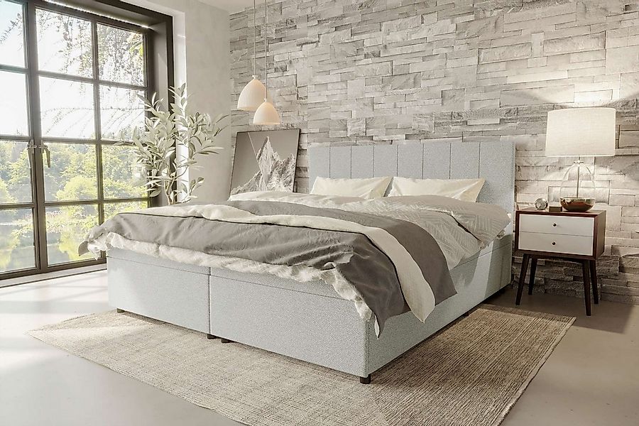 99rooms Boxspringbett Kira (Schlafzimmerbett, Bett), 140/160/180/200x200 cm günstig online kaufen