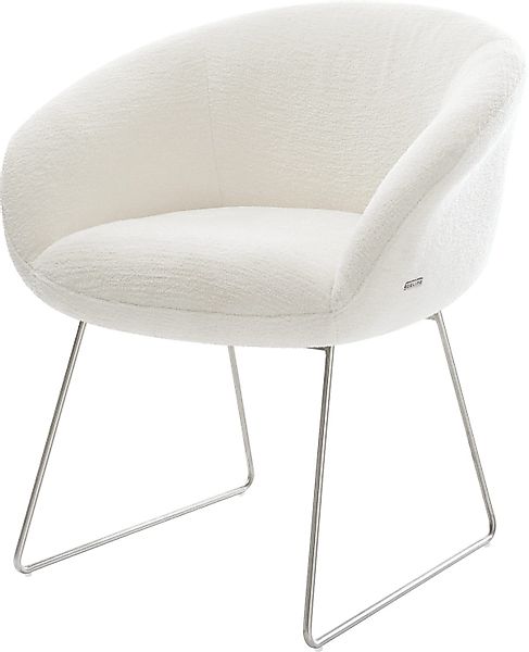 DELIFE Polsterstuhl Vinka-Flex, mit Armlehnen Kufengestell günstig online kaufen