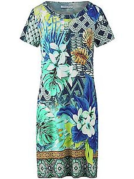 Kleid Rundhals-Ausschnitt Fürstenberg blau günstig online kaufen