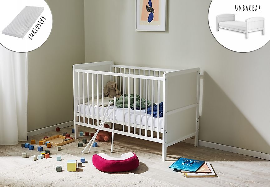 Kids Collective Babybett umbaubar zu Kinderbett günstig online kaufen