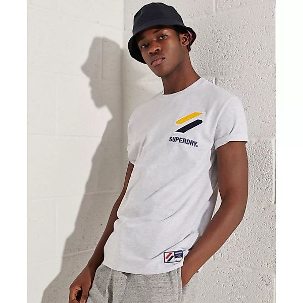 Superdry Sportstyle Chenille Kurzarm T-shirt XL Ice Marl günstig online kaufen