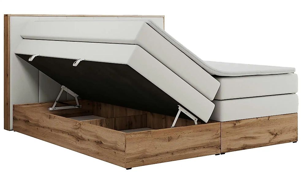 Boxspringbett mit Bettkasten Albero 1 King ¦ weiß ¦ Maße (cm): B: 128 H: 11 günstig online kaufen