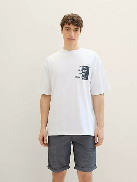 TOM TAILOR Denim T-Shirt Oversized T-Shirt mit Print günstig online kaufen