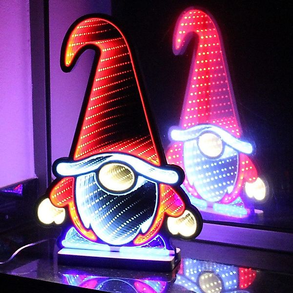 Star-Max LED Fensterbild LED-Wichtel mit Infinity günstig online kaufen