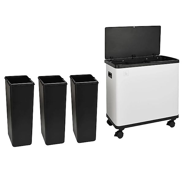 SVITA SR3X18 Sensor-Mülleimer 54L Mülltrennsystem 3 Fächer 3x18L Softclose günstig online kaufen