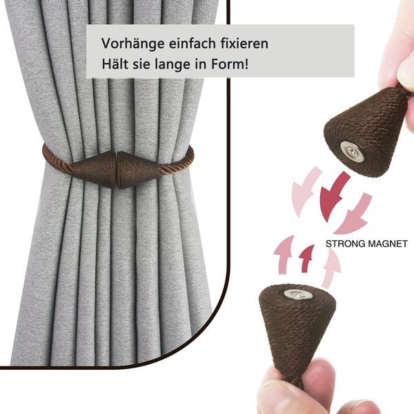 Coonoor Raffhalter Magnetische Vorhang Raffhalter Vorhang günstig online kaufen