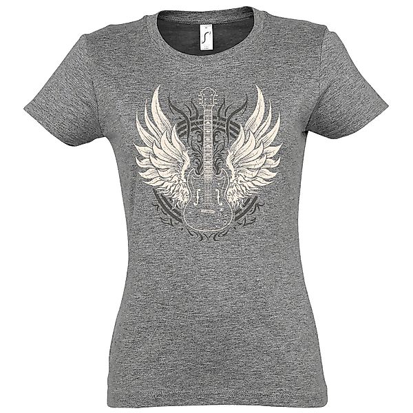 Youth Designz Print-Shirt Flügel Gitarre Damen günstig online kaufen