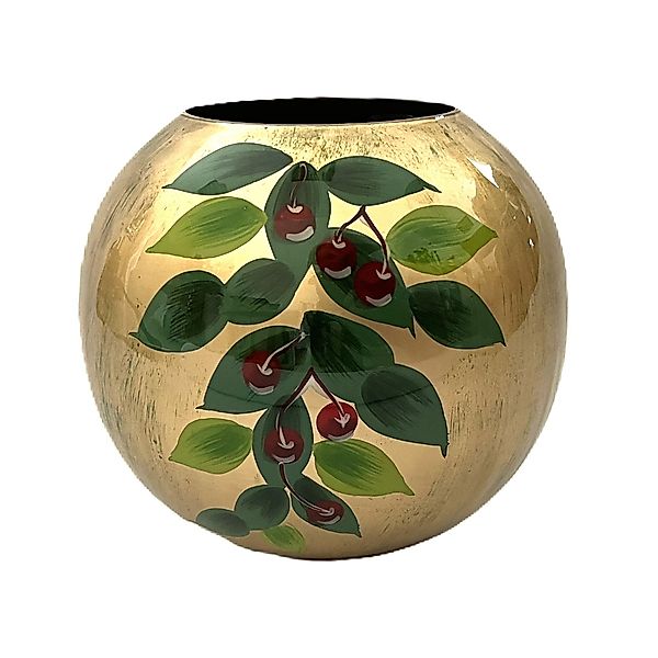 colmore Tischvase Vase Rund Gold Handbemalt günstig online kaufen