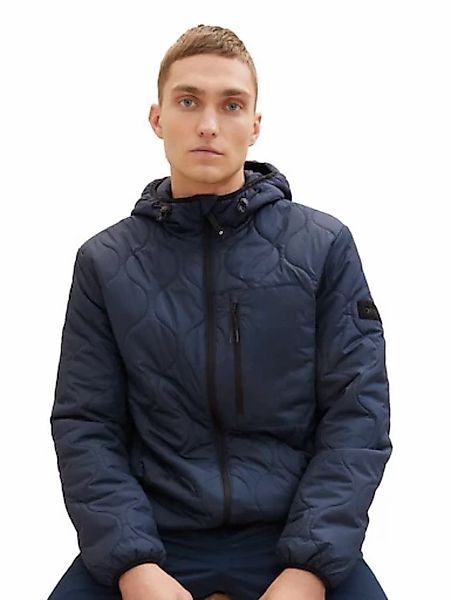 TOM TAILOR Denim Steppjacke, mit Kapuze, mit Logo-Badge am Ärmel günstig online kaufen