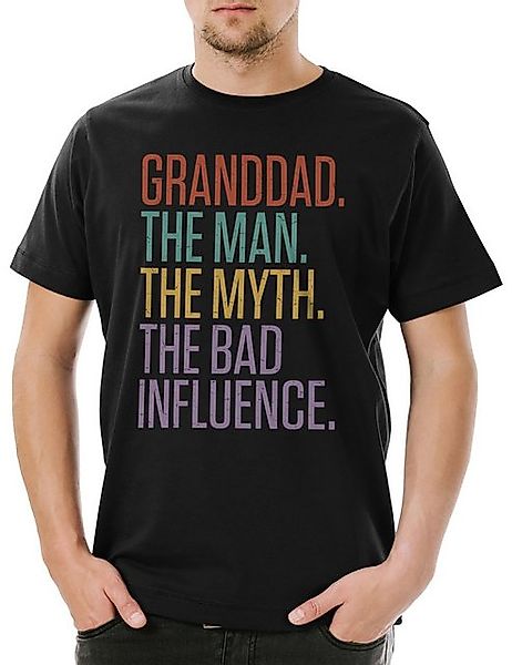 Urban Backwoods Print-Shirt Granddad The Man The Myth Herren T-Shirt Bester günstig online kaufen