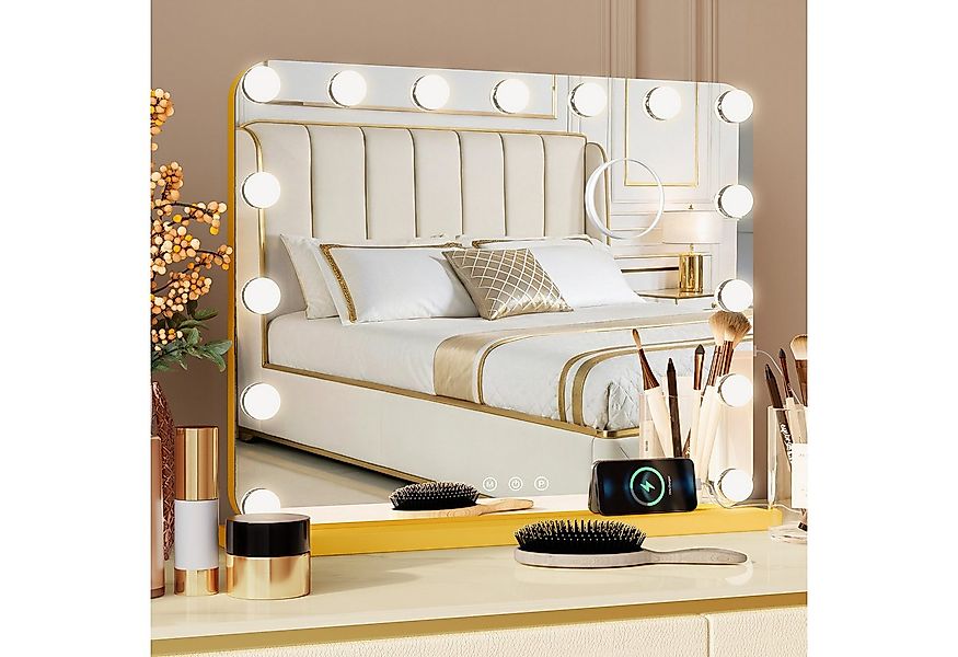 TLGREEN Schminkspiegel mit beleuchtung,50x40/58x46/80x60 Spiegel, (50x40cm, günstig online kaufen