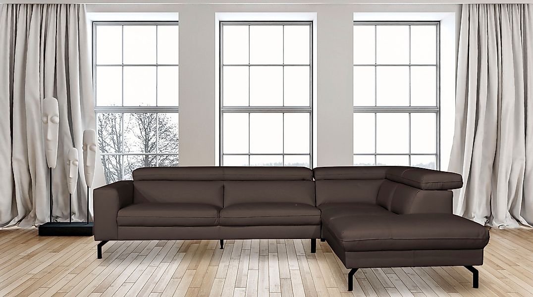 Home affaire Ecksofa »Olanta, modern und bequem, Breite 305cm, Fuß 16cm hoc günstig online kaufen