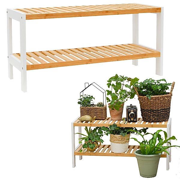 DuneDesign Badregal Bambus Schuhregal - 70x33x26cm günstig online kaufen