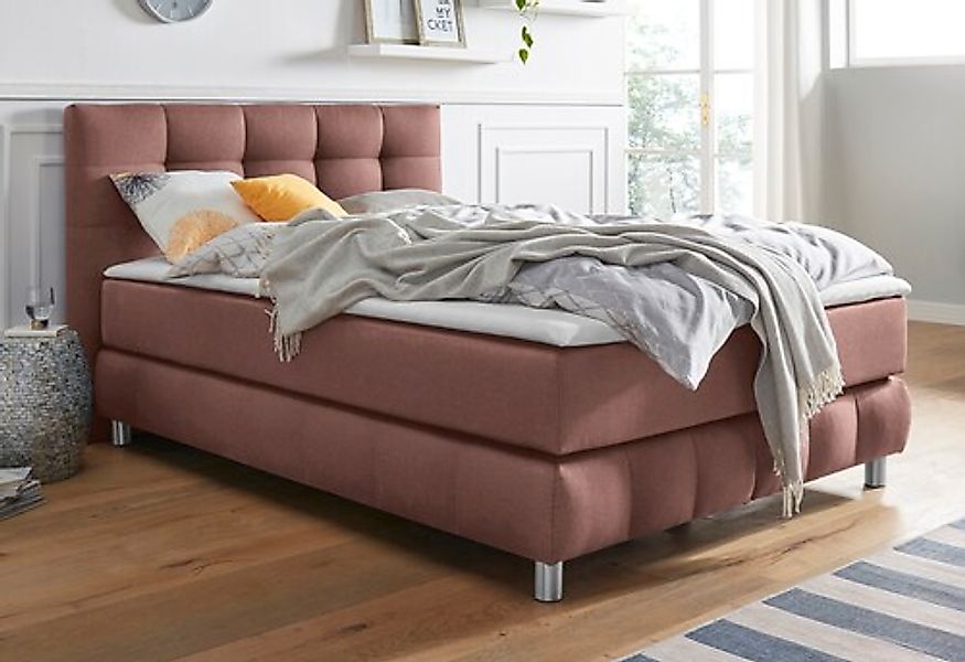 Home affaire Boxspringbett »Salo« incl. Topper, 6 Breiten, 2 Härtegrade, TF günstig online kaufen