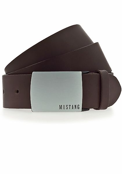 MUSTANG Koppelgürtel, Rindleder mit Pull-Up Effekt, Logo auf der Koppelschl günstig online kaufen