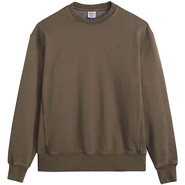 Levis  Sweatshirt Authentic Crew Garment Dye Khaki Green G günstig online kaufen