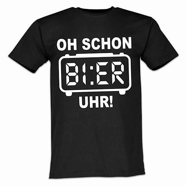 Lustige & Witzige T-Shirts T-Shirt T-Shirt Oh schon Bier Uhr Fun-Shirt Logo günstig online kaufen