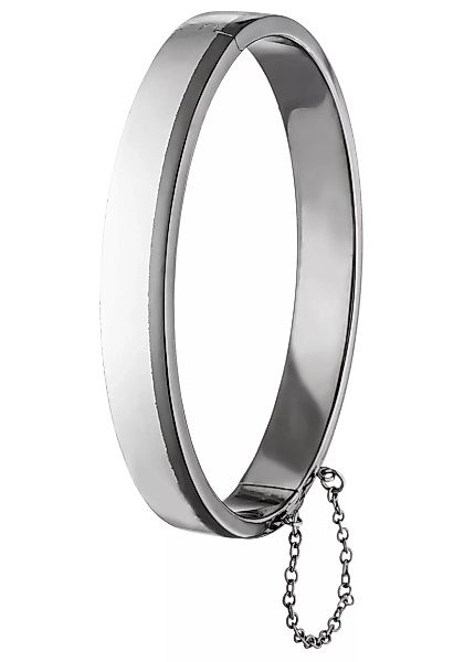 JOBO Armreif, oval 925 Silber mit schwarzem Streifen günstig online kaufen