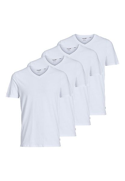 Jack & Jones Unterhemd 4er Pack Jacbasic (Spar-Set, 4-St) Unterhemd / Shirt günstig online kaufen