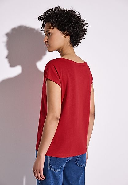 STREET ONE Shirttop mit Raffung an günstig online kaufen