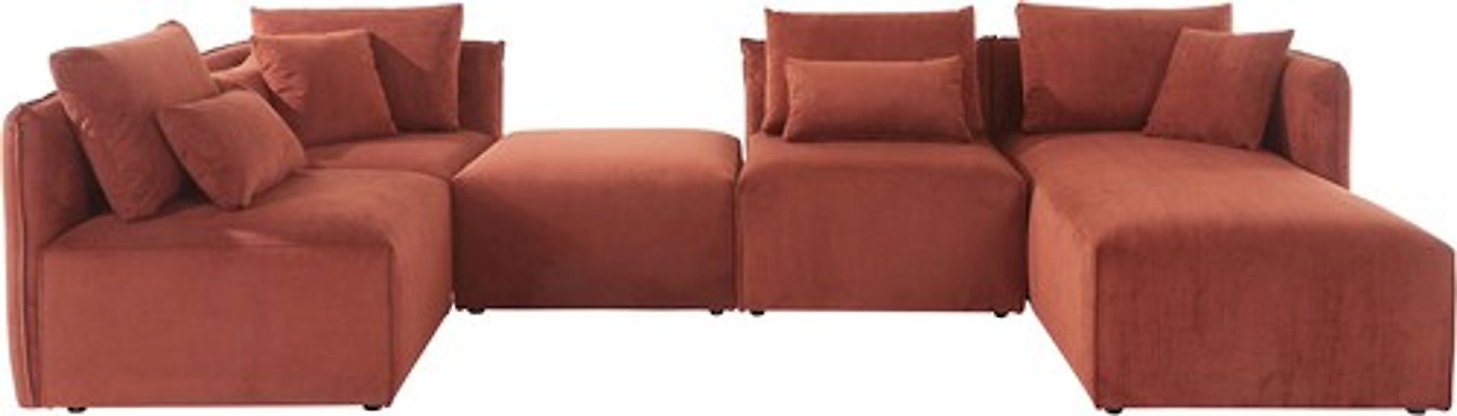 andas Wohnlandschaft »Nöre U-Form« 5 Teile, in vielen Bezugsqualitäten und günstig online kaufen