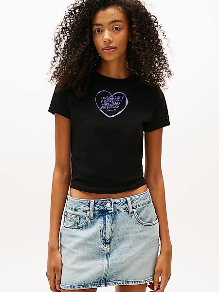 Tommy Jeans Kurzarmshirt "TJW SLIM SH HEART TEE" günstig online kaufen