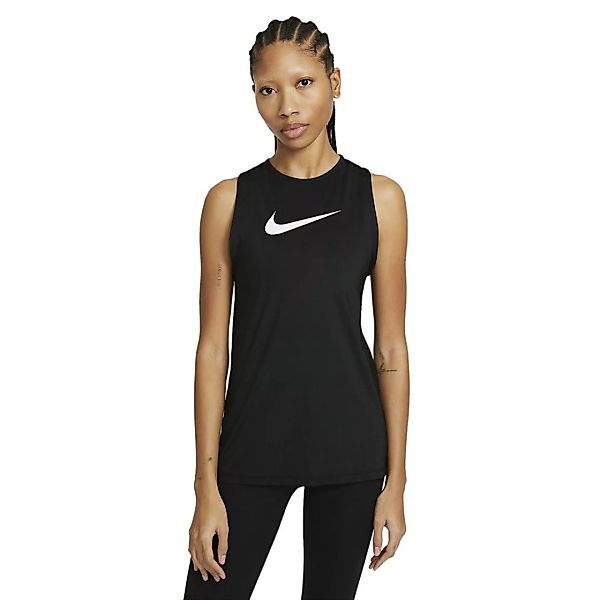 Nike Pro Open Back Ärmelloses T-shirt XS Black / White günstig online kaufen