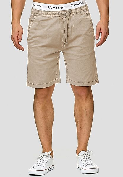 Indicode Chinoshorts Kelowna mit elastischem Bund günstig online kaufen