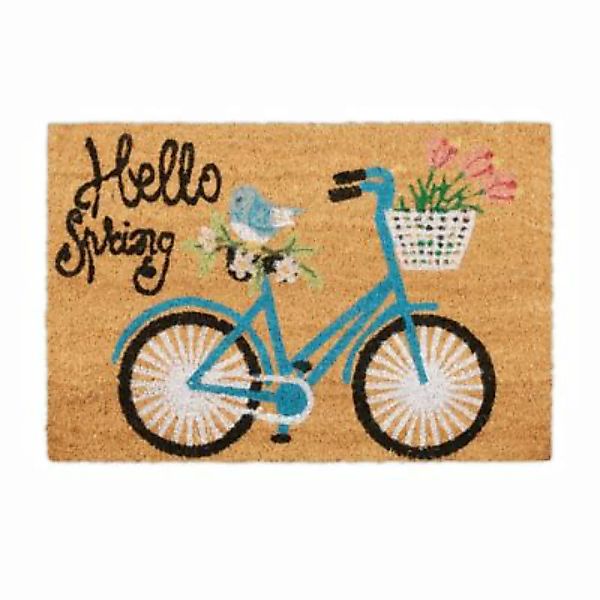 relaxdays Fußmatte Kokos Hello Spring natur günstig online kaufen