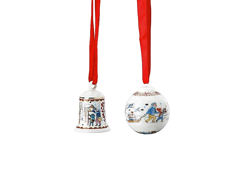 Hutschenreuther Weihnachtsfigur Sammelserie 21 Miniglocke/kugel Set günstig online kaufen