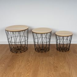 Levandeo® Couchtisch, 3er Set Beistelltisch Metall günstig online kaufen
